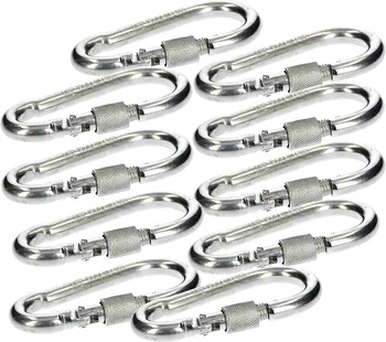 Karabińczyk karabinek skręcany 90 hak do lin - 10 szt.