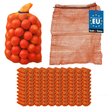 Worek raszlowy z zaciągiem na warzywa ziemniaki 25 kg 50x80 cm zestaw 100 szt.