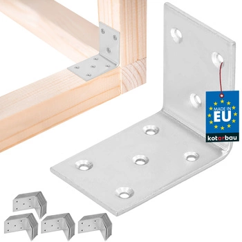 Kątownik ciesielski nierdzewny ocynkowany 55x45x35 mm zestaw 50 szt