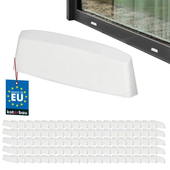 Zaślepka odwodnień do okien PCV biała 45 mm zestaw 100 szt