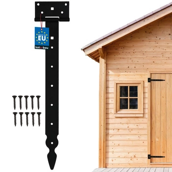 Zawias altanowy t do drzwi okiennic altan czarny 400 mm