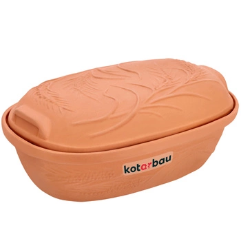 Garnek rzymski owalny gliniany naczynie forma 4,5l