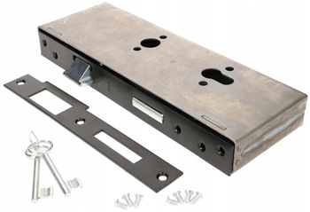 Zamek wpuszczany lewy 90x63 na klucz puszka kaseta