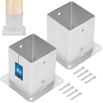 Podstawa słupa przykręcana 120x120 mm zestaw 2 szt.