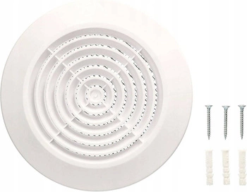 Kratka wentylacyjna sufitowa z kołnierzem 100mm