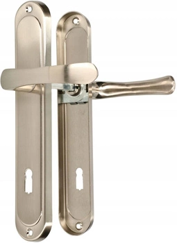 Klamka drzwiowa 90mm długi szyld do drzwi na klucz