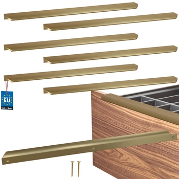 Uchwyt meblowy aluminium złoty mat 416/436 mm zestaw 6 szt