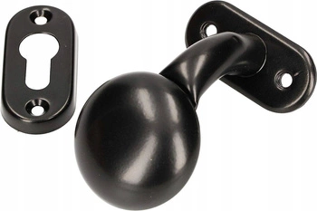 Klamka do drzwi gałka uchwyt na klucz czarna