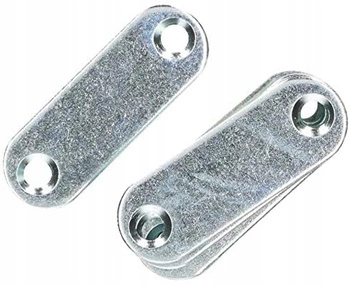 Łącznik płaski 42 mm meblowy prosty blaszka zwórka - 50 szt.