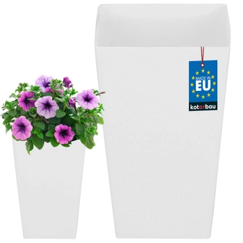 Doniczka 125x125x200 mm urbi square biała bez wkładu