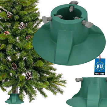 Stojak na choinkę żywą do 2,7 m plastikowy zielony