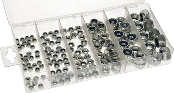 Zestaw nakrętki metryczne m4-m12 nierdzewne 146 szt.