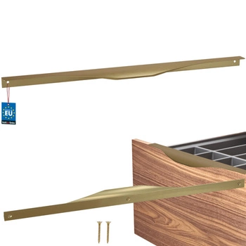 Uchwyt meblowy aluminium złoty mat 416/436 mm