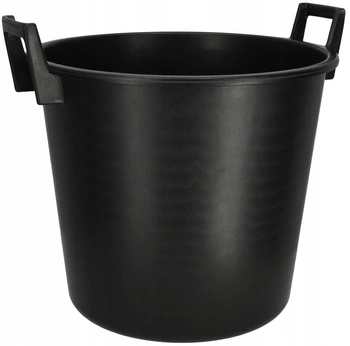 Pojemnik ogrodowy budowlany kosz czarny 40l na trawę
