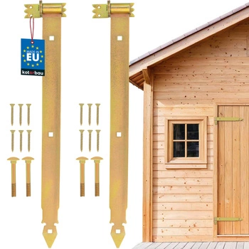 Zawias pasowy ozdobny złoty 600 mm zestaw 2 szt.