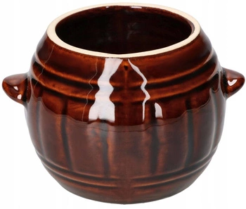 Beczka kamionkowa brązowa 1 l