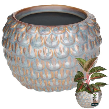 Osłonka ceramiczna szara ⌀ 17 cm