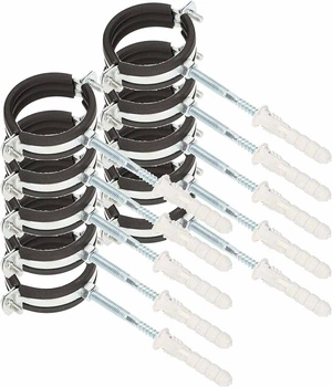 Obejma do rur 2" uchwyt guma uszczelka - 10 szt.