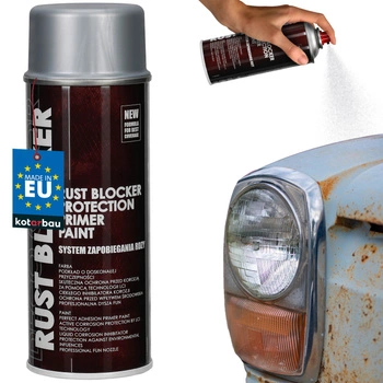 Lakier spray ochronny antykorozyjny na rdzę metalu srebrny ral 9006 400 ml