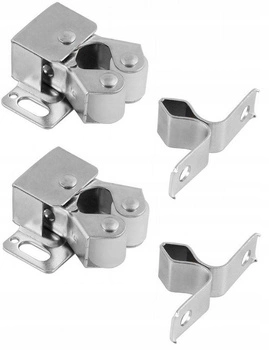 Zatrzask meblowy rolkowy wciskany drzwi szafek - 2szt.