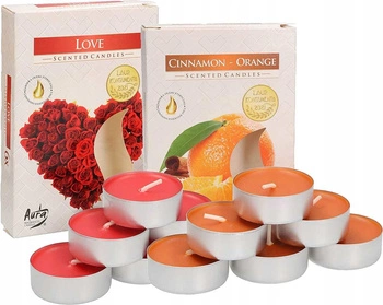 Zestaw tealight podgrzewacze świeczki zapachowe wkłady - 12 szt.