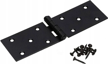 Zawias budowlany splatany skrzyniowy czarny 150x45 mm