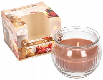 Świeca świeczka zapachowa w okrągłym szkle 18h