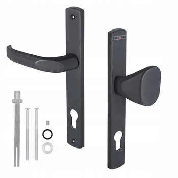 Klamko-pochwyt drzwiowy długi szyld na wkładkę 92