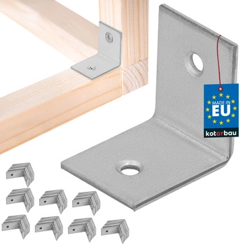 Kątownik ciesielski nierdzewny ocynkowany 30x30x25 mm zestaw 100 szt
