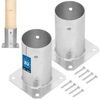 Podstawa słupa przykręcana fi 80 mm zestaw 2 szt.