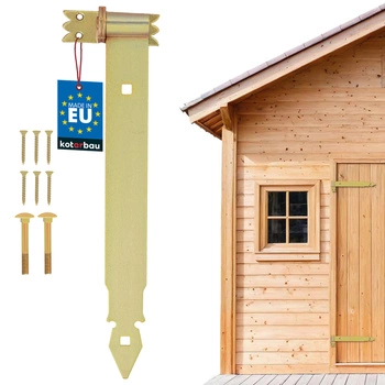 Zawias pasowy ozdobny złoty 400 mm