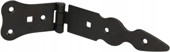 Zawias altanowy wąski do okiennic drzwi czarny 150 mm