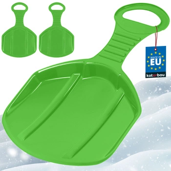 Jabłuszko ślizgacz do zjeżdżania po śniegu zielone zestaw 2 szt.