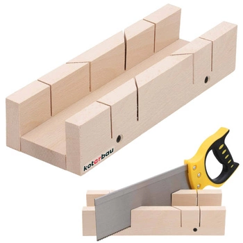 Skrzynka uciosowa kątowa drewniana do desek listew 30x6x10 cm