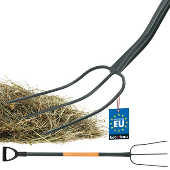 Widły 3-zębne gospodarcze rolnicze z trzonem