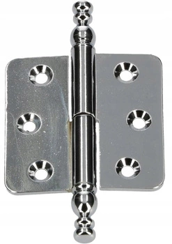 Zawias meblowy składany ozdobny mebli chrom lewy