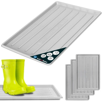 Ociekacz na buty 45x30 cm zestaw 3 szt. - Kolor szary