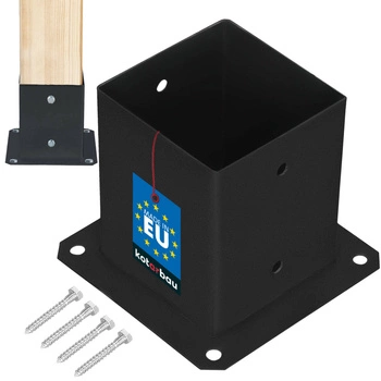 Podstawa słupa przykręcana malowana proszkowo 120x120 mm