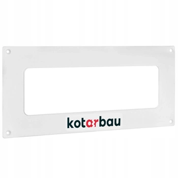 Kołnierz przyścienny kanału płaskiego 204x60 biały