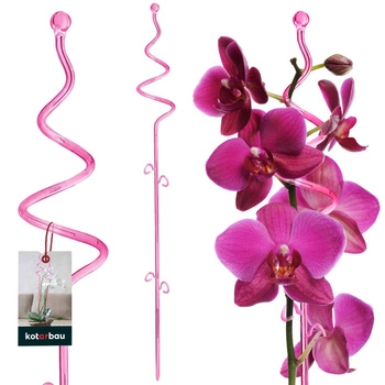 Podpora do roślin plastikowa różowa 58 cm