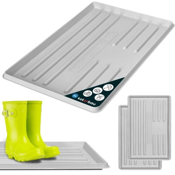 Ociekacz na buty 60x40 cm zestaw 2 szt. - Kolor szary