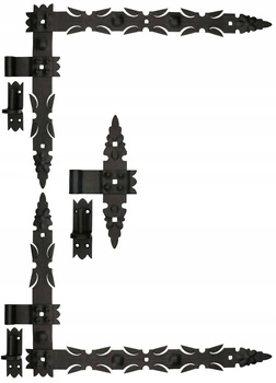 Zawias pasowy kątowy 800 garażowy narożny okiennic