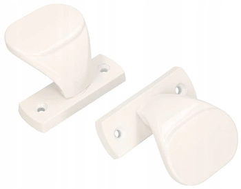 Pochwyt drzwiowy komplet 65 drzwi furtki bramki - 2 szt. - Kolor biały