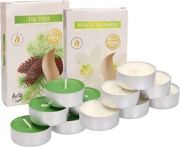 Zestaw tealight podgrzewacze świeczki zapachowe wkłady - 12 szt.