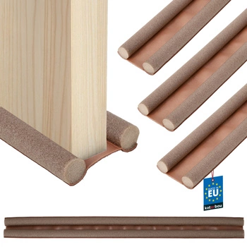 Uszczelka piankowa pod drzwi 30 mm 95 cm brązowa zestaw 3 szt