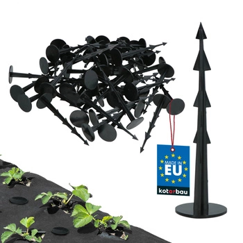 Szpilki do agrowłókniny kotwy kołki plastikowe zestaw 50 szt.