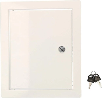 Drzwiczki rewizyjne stalowe z kluczami białe 25x20 cm