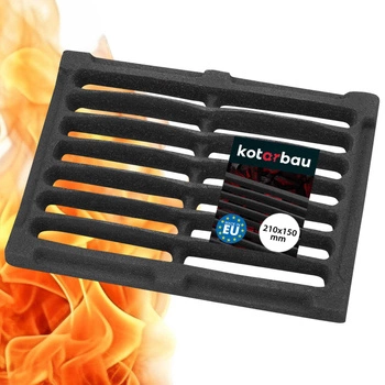 Ruszt żeliwny kuchenny piec kominek - 15x21 cm