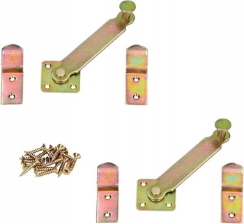 Zamknięcie blokada okiennic furtki altan haczyk - 2 szt.