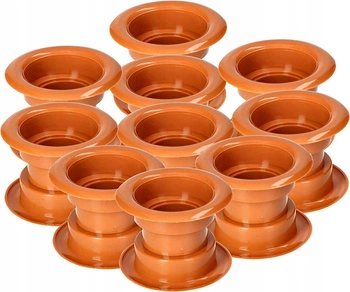 Tuleja do drzwi tulejka drzwiowa wentylacyjna - 10 szt. - Kolor orzech